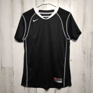 Nike Dri-Fit Women’s Large Black With White Tee